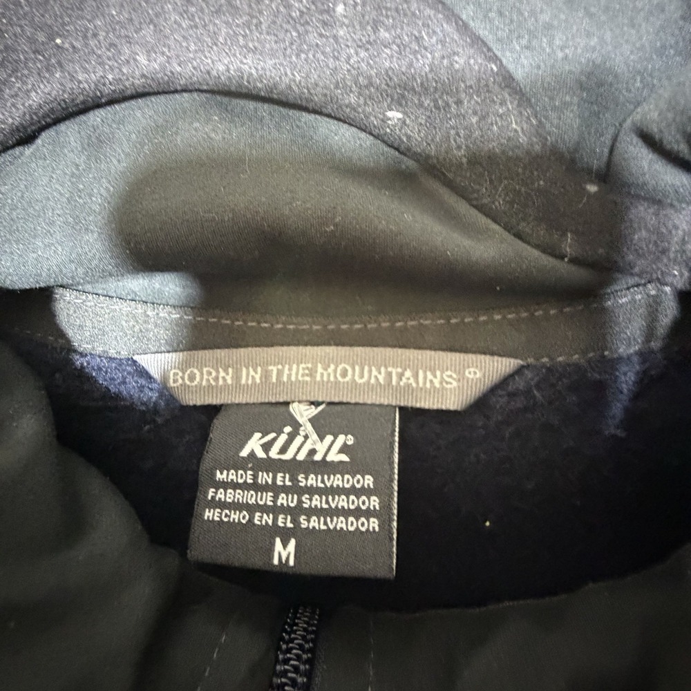Kuhl Womens Medium Fleece Pullover 1/4 Zip Navy Outdoor Hiking Jacket - Picture 7 of 11
